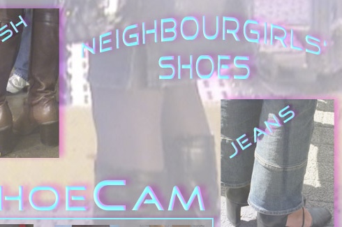 Neighbour girl and her shoes - temporarily borrowed